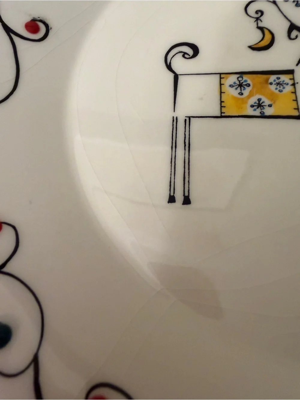 Sakura Vintage Holiday Reindeer Set Of 4 Plates Salad Dessert Hand Painted 8.5”